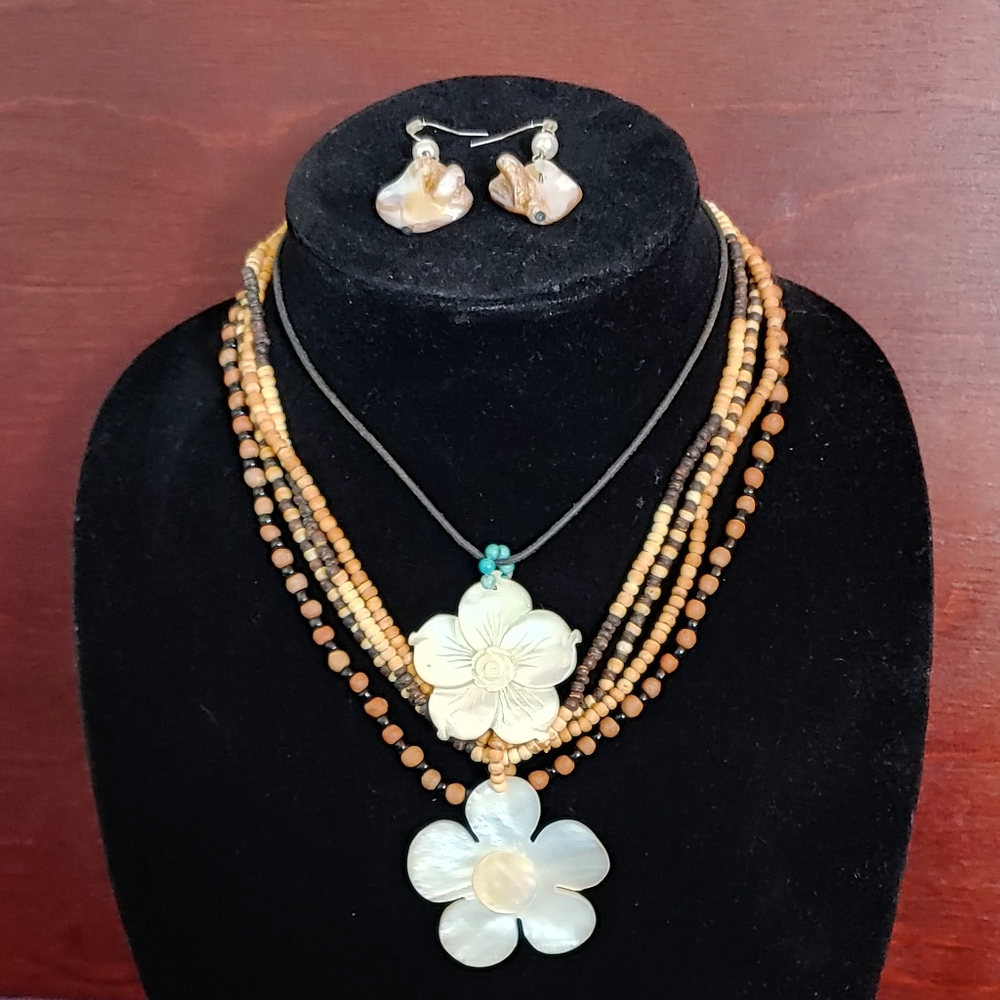 Wooden beaded Necklaces